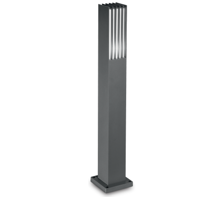 Se MARTE Bedlampe i aluminium og akryl H80,5 cm 1 x E27 - Antracit/Hvid hos Lepong.dk