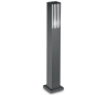 MARTE Bedlampe i aluminium og akryl H80,5 cm 1 x E27 - Antracit/Hvid