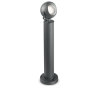 ZENITH Bedlampe i aluminium og plast H60 cm 1 x GU10 - Antracit/Klar