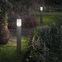 PULSAR Bedlampe i aluminium og polycarbonat H80 cm 1 x E27 - Antracit/Hvid