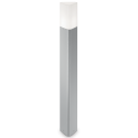 PULSAR Bedlampe i aluminium og polycarbonat H80 cm 1 x E27 - Antracit/Hvid