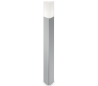 PULSAR Bedlampe i aluminium og polycarbonat H80 cm 1 x E27 - Grå/Hvid
