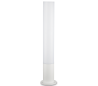 EDO Bedlampe i aluminium og polycarbonat Rund H80 cm 1 x GX53 - Hvid/Hvid