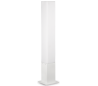 EDO Bedlampe i aluminium og polycarbonat Firkantet H79 cm 1 x GX53 - Hvid/Hvid