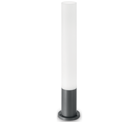 EDO Bedlampe i aluminium og polycarbonat Rund H80 cm 1 x GX53 - Hvid/Hvid