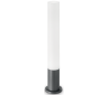 EDO Bedlampe i aluminium og polycarbonat Rund H80 cm 1 x GX53 - Antracit/Hvid