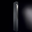 VEGA Bedlampe i aluminium og glas H80 cm 1 x G9 - Antracit/Klar