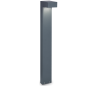 SIRIO Bedlampe i aluminium og glas H80 cm 2 x G9 - Antracit/Klar