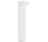 SIRIO Bedlampe i aluminium og glas H60 cm 2 x G9 - Hvid/Klar