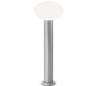 ARMONY Bedlampe i aluminium og plast H78 cm 1 x E27 - Grå/Hvid
