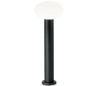 ARMONY Bedlampe i aluminium og plast H78 cm 1 x E27 - Sort/Hvid