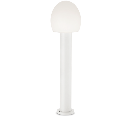 ARMONY Bedlampe i aluminium og plast H78 cm 1 x E27 - Hvid/Hvid