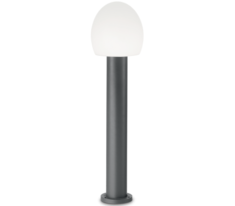 CONCERTO Bedlampe i aluminium og plast H83,5 cm 1 x E27 - Grå/Hvid