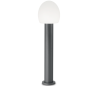 CONCERTO Bedlampe i aluminium og plast H83,5 cm 1 x E27 - Antracit/Hvid