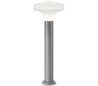 SOUND Bedlampe i aluminium og plast H80 cm 1 x E27 - Grå/Hvid