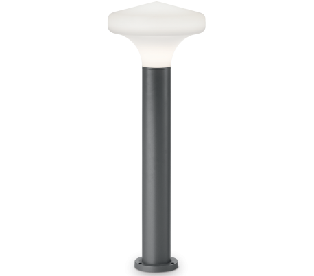 SOUND Bedlampe i aluminium og plast H80 cm 1 x E27 - Grå/Hvid