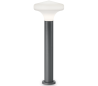 SOUND Bedlampe i aluminium og plast H80 cm 1 x E27 - Antracit/Hvid