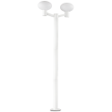 ARMONY Bedlampe i aluminium og plast H78 cm 1 x E27 - Hvid/Hvid