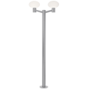 ARMONY Dobbelt Bedlampe i aluminium og plast H215 cm 2 x E27 - Hvid/Hvid