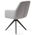 2 x Kinko Rotérbare Spisebordsstole H84 cm polyester - Sort/Sennepsgul