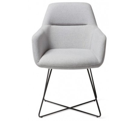 2 x Kinko Spisebordsstole H84 cm polyester - Sort/Sennepsgul