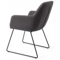 2 x Kinko Spisebordsstole H84 cm polyester - Sort/Mørkegrå