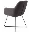 2 x Kinko Spisebordsstole H84 cm polyester - Sort/Grå