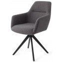 2 x Kinko Spisebordsstole H84 cm polyester - Sort/Mørkegrå