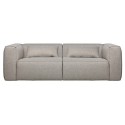 Moderne 3,5 personers sofa i læder 246 x 96 cm - Cognac