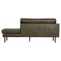 Daybed sofa i kunstlæder B203 cm - Elefantgrå