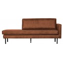 Daybed sofa i læder B203 cm - Vintage cognac