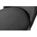 Spisebordsstol i velour H82,5 x B50 x D57 cm - Mørkeblå