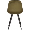 Capri spisebordsstol i velour H88 cm - Sort