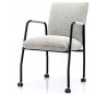 Spisebordsstol i polyester og metal H85 x B68 x D52 cm - Lysegrå