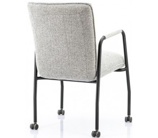 Spisebordsstol med hjul 2