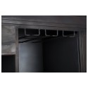 Industrielt konsolbord i aluminium H85 x B117 x D40 cm - Rå sort